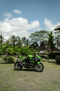 kawasaki ninja green for rent in Bali