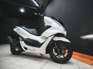 rent white honda pcx in Bali